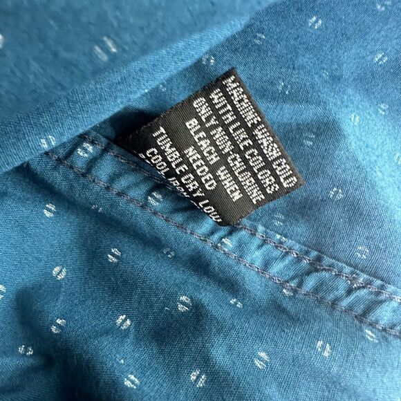 tranquility mayhem blue Long sleeve shirt size M - Picture 6 of 7